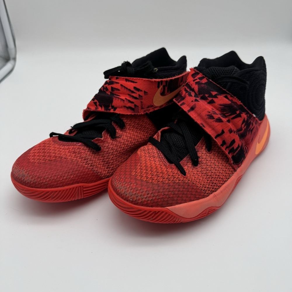 Nike Kyrie 2 6Y Bright Crimson Black Basketball Shoes Youth Irving Rare Colorway